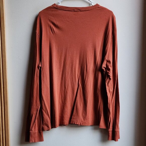 J. Crew Orange Lake George Long Sleeve Jersey Size Large - Picture 15 of 15
